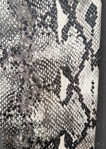 Yilan desenli beli lastikli tayt esnek - Görsel 3