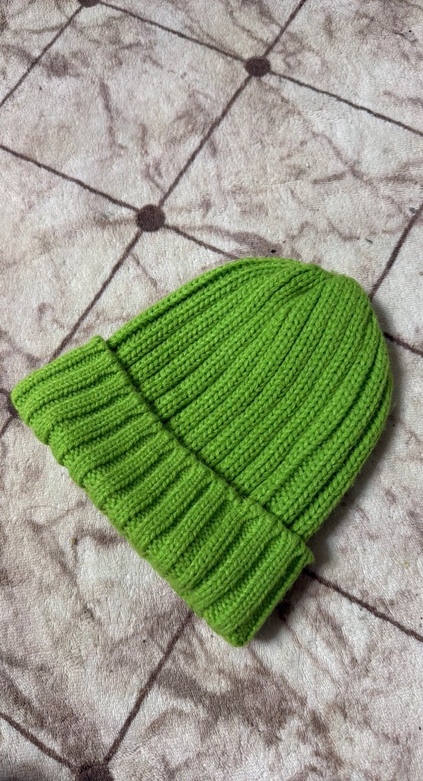 Yeşil Kadın Örgü Bere - Görsel 2