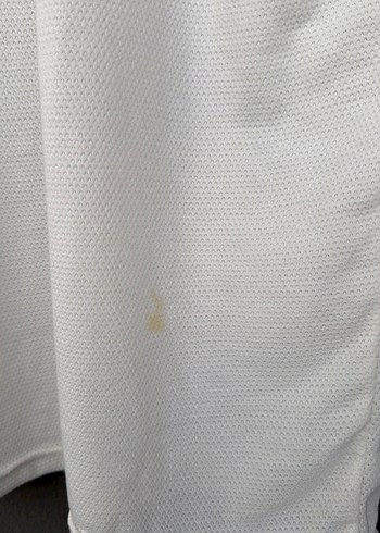 Erkek Beyaz Kısa Kollu Polo Yaka Tişört - Görsel 5