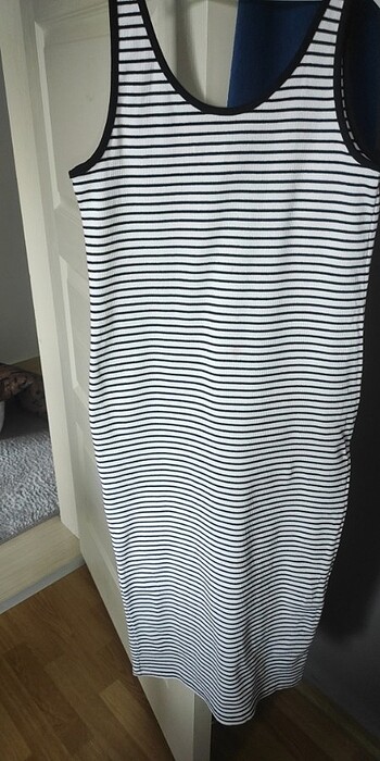 H&M Askılı uzun elbise