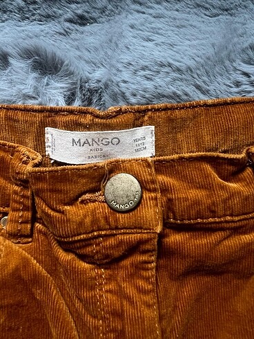 11-12 Yaş Beden çeşitli Renk Mango ispanyol paça kadife pantolon