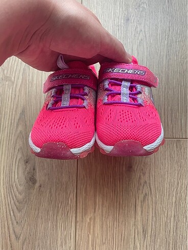 21 Beden pembe Renk Skechers kız bebek spor ayakkabı