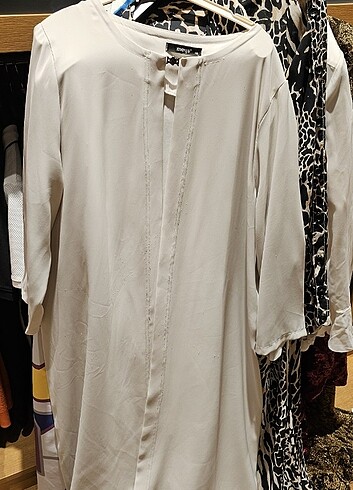 Önü düz arkası desenli kimono