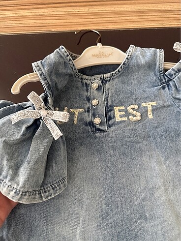 4 Yaş Beden Kız çocuk Jean Elbise