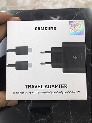 Orjinal Samsung şarj aleti 45watt hızlı