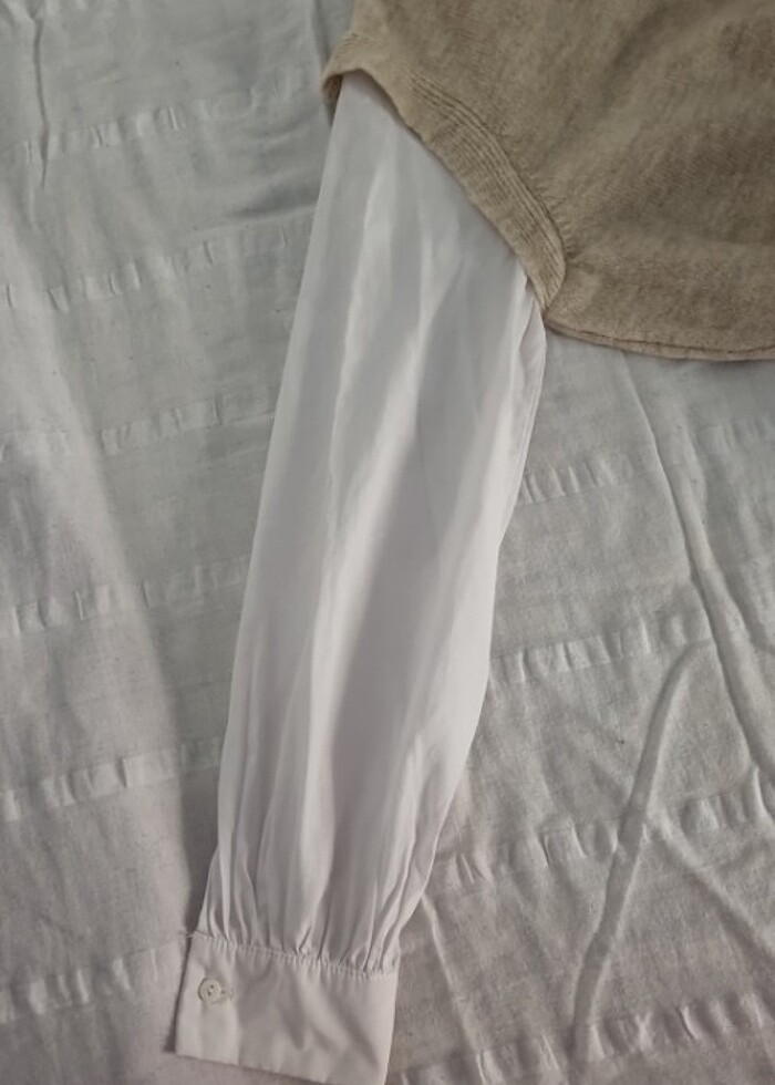 Kışlık krem elbise - Görsel 3