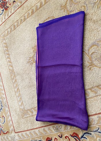 Mor Kadın şifon kumaştan eşarp - Görsel 3