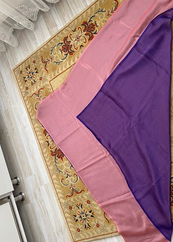 Mor Kadın şifon kumaştan eşarp - Görsel 2