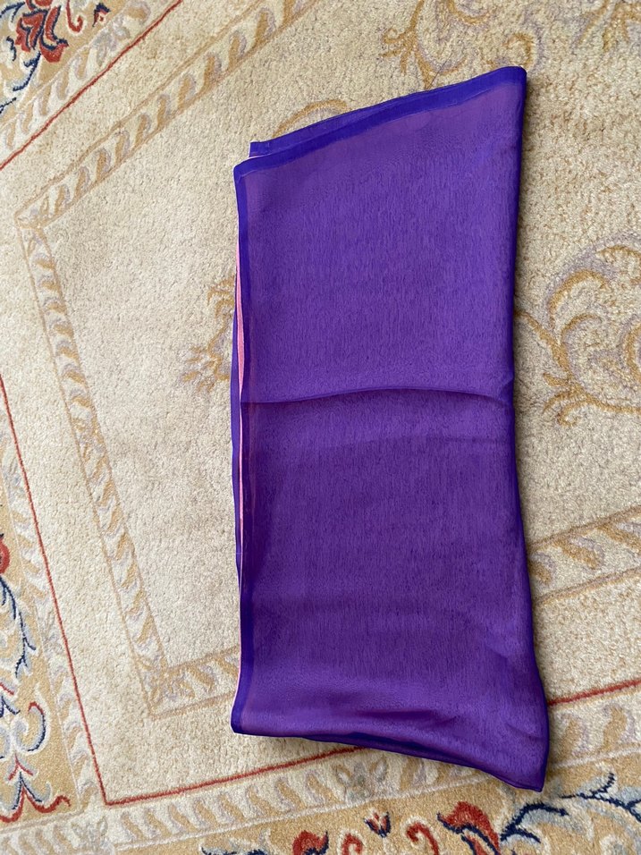 Mor Kadın şifon kumaştan eşarp - Görsel 3