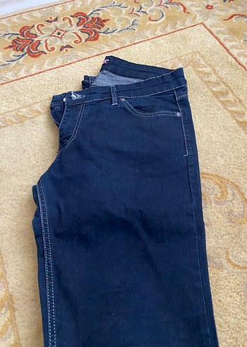 Kadın Koyu Mavi Regular Fit Kot Pantolon - Görsel 2
