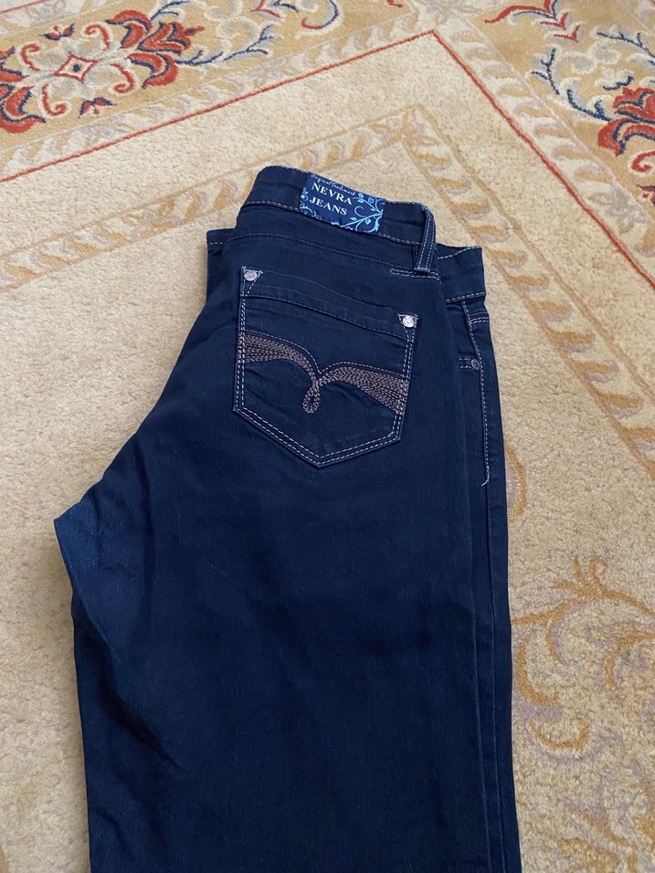 Kadın Koyu Mavi Regular Fit Kot Pantolon - Görsel 3