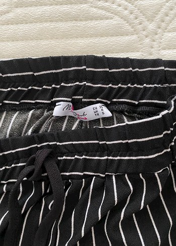 Kadın Siyah Çizgili Pantolon - Görsel 3