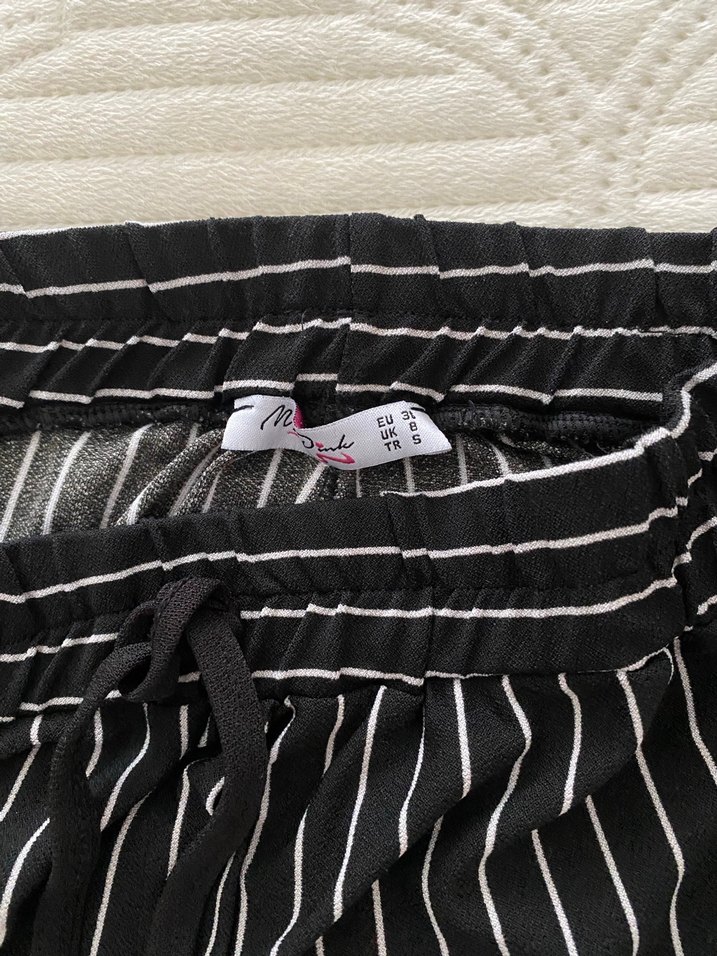 Kadın Siyah Çizgili Pantolon - Görsel 3