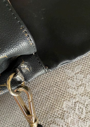 Siyah Deri Kadın Çanta - Görsel 4