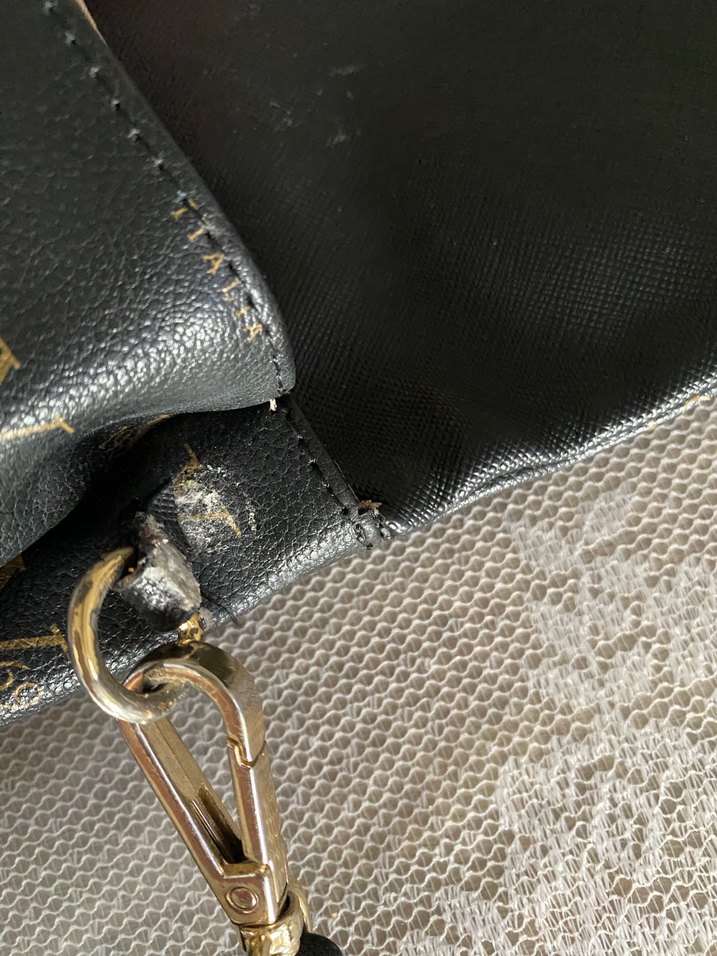 Siyah Deri Kadın Çanta - Görsel 4