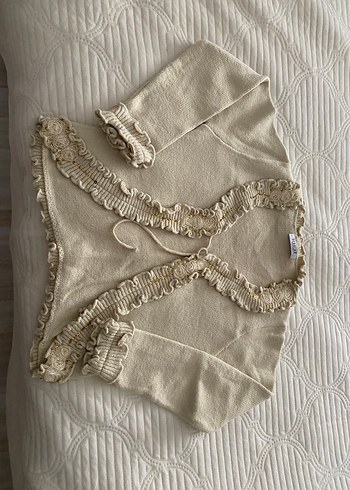 Nakışlı Bohem Kadın Triko  hırka - Görsel 3