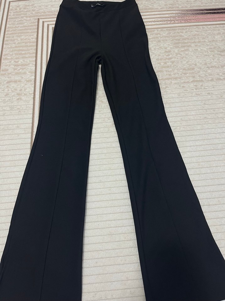 Siyah Kadın Ofis Kumaş Pantolon - Görsel 2