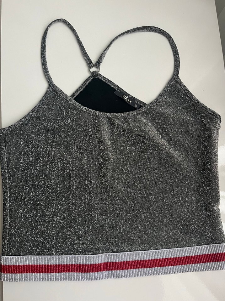 Siyah Mini Streetwear Bralet - Görsel 2