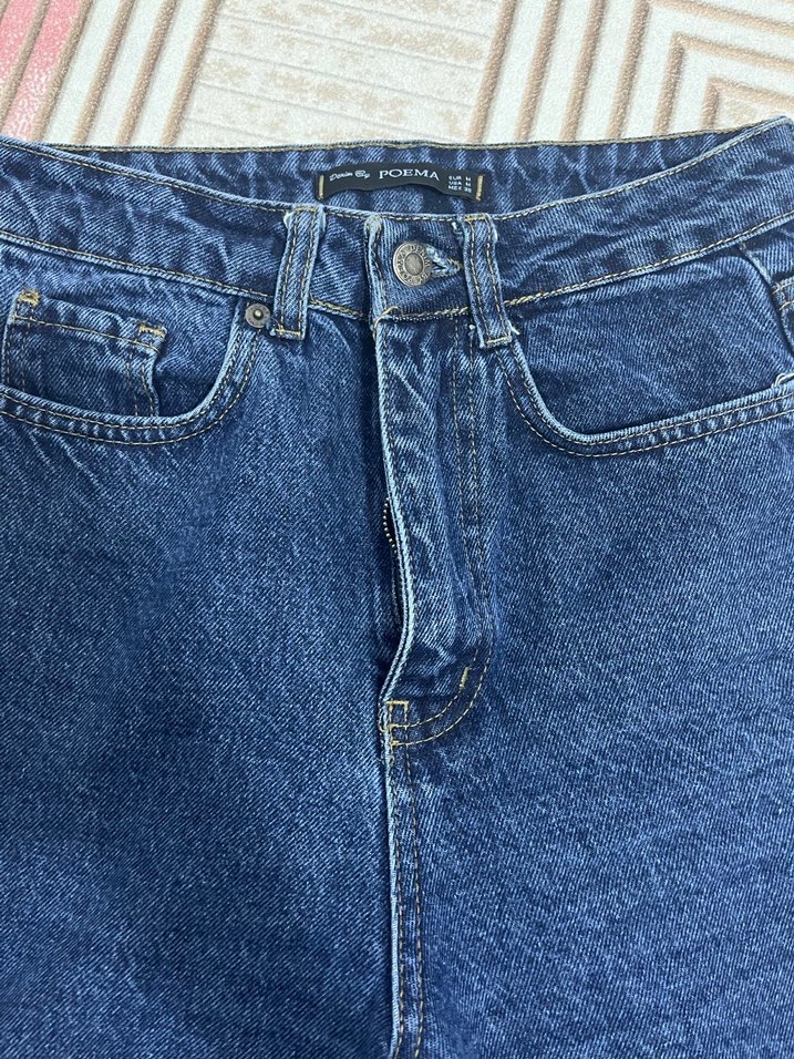 Kadın Lacivert  Denim Pantolon - Görsel 2