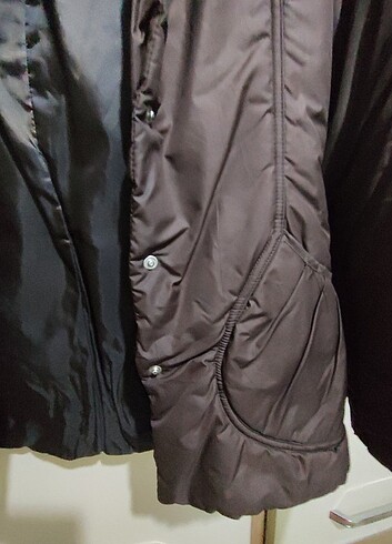 s Beden kahverengi Renk Kadın şişme mont