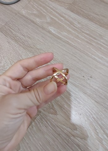  Beden Parlak Altın Minimalist Kadın Yüzük