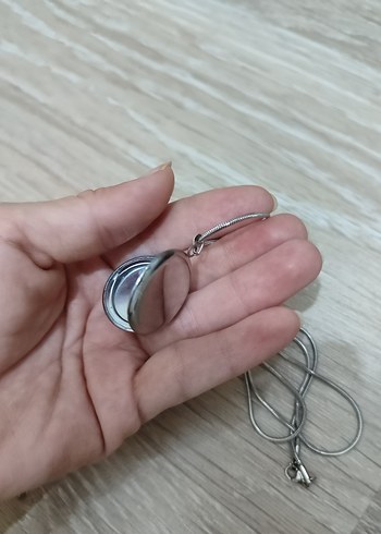 Accessorize Gri Zincir Detaylı Uzun Kadın Kolye