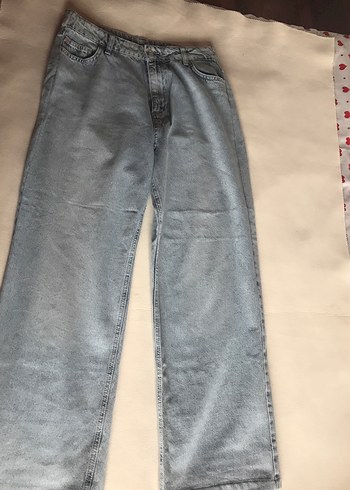 Mavi Midi Boy Rahat Kesim Kadın Kot Pantolon yeni kullanılmamış - Görsel 2