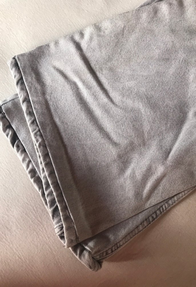 Gri Düğmeli Salaş Midi Kot Pantolon - Görsel 4