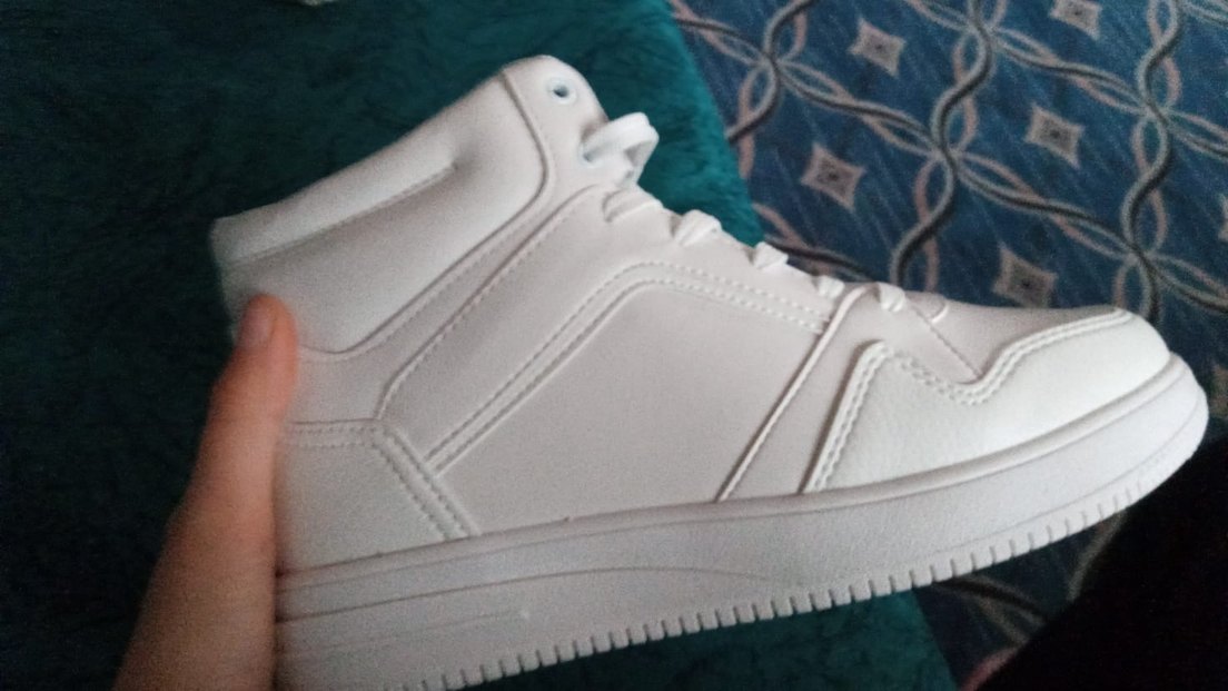 Beyaz Bağcıklı Kadın Spor Ayakkabı - Görsel 3