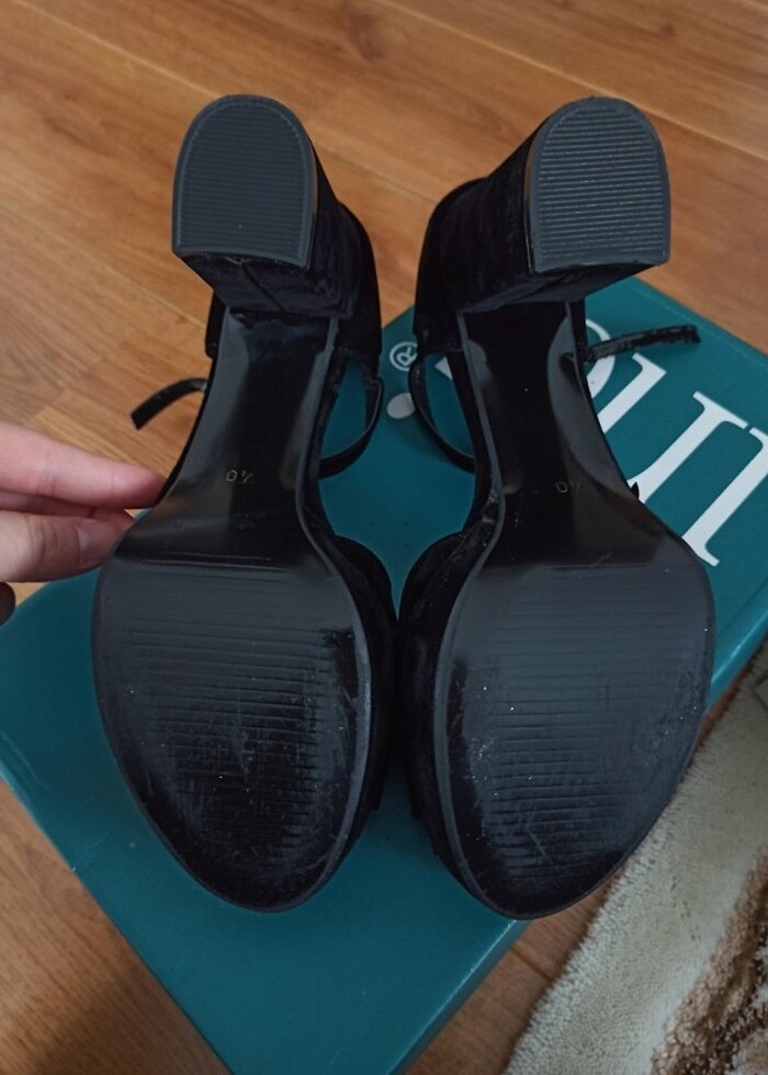 Süet Topuklu Ayakkabı  - Görsel 5