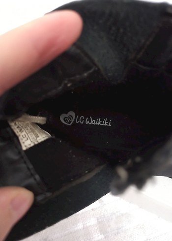 LC Waikiki Kız Çocuk Süet Siyah Bot - Görsel 4