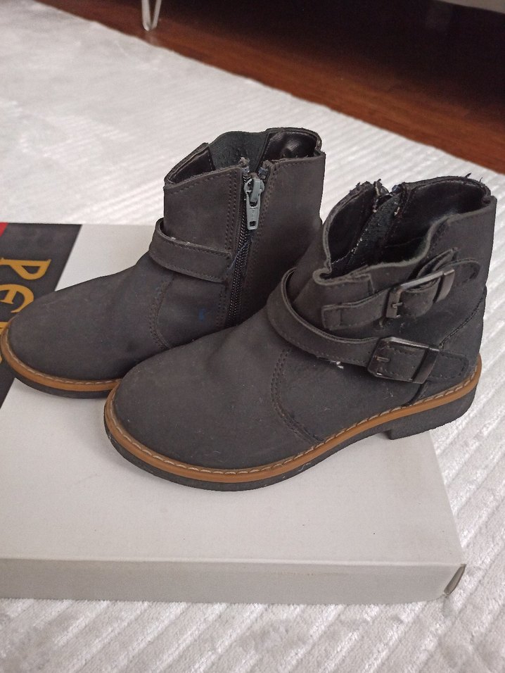 LC Waikiki Kız Çocuk Süet Siyah Bot - Görsel 2