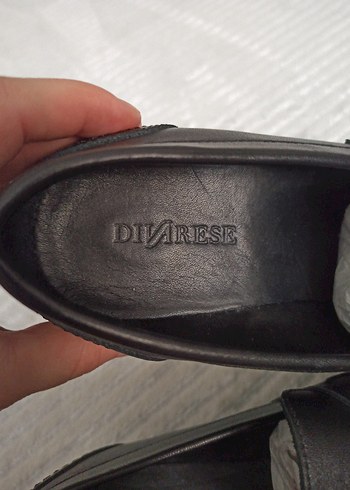 Divarese Altın Tokalı Siyah Kadın Loafer - Görsel 5