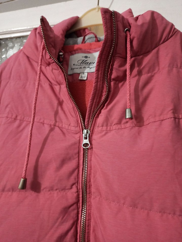 Mavi Kız Çocuk Mont - Görsel 3