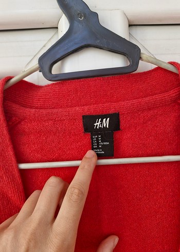 H&M H&M Kırmızı Yün Kadın Hırka