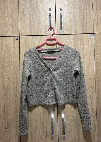 Gri Uzun Kollu Triko Elbise ayrı ayrı da satılabilir. - Görsel 2