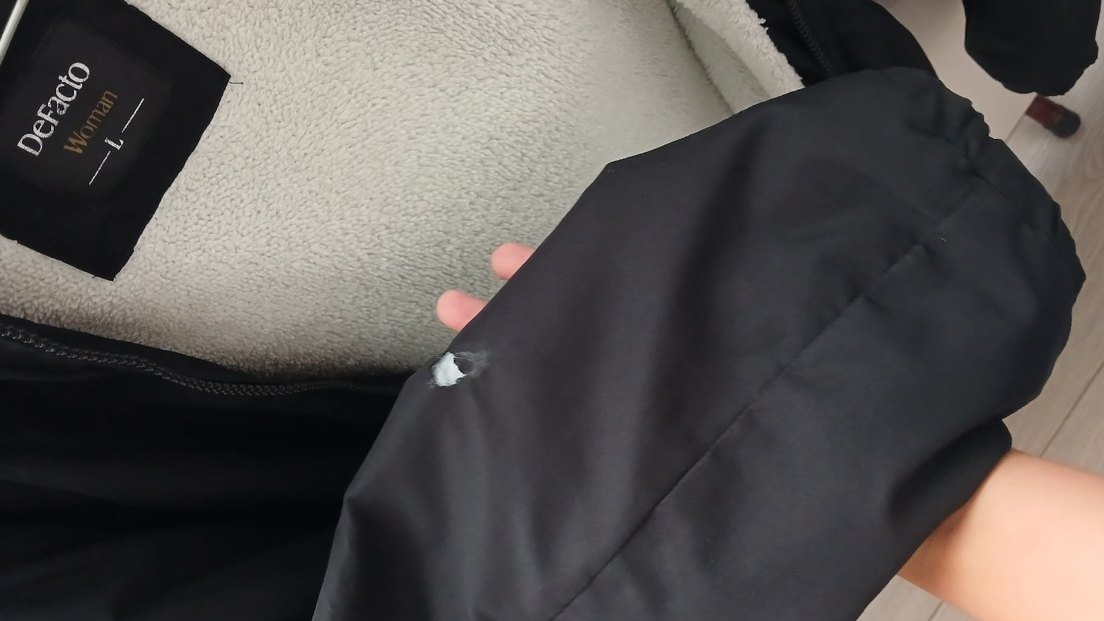 Defacto Siyah mont ceket - Görsel 2