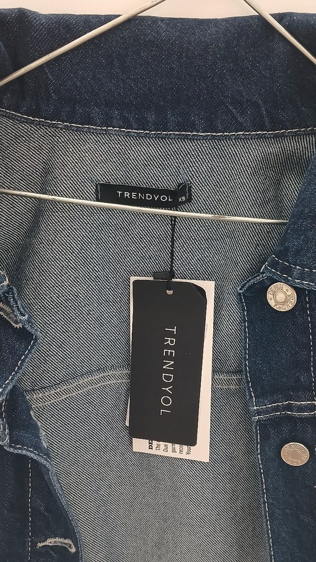 Milla Düğmeli Mavi Denim Kadın Ceket - Görsel 2