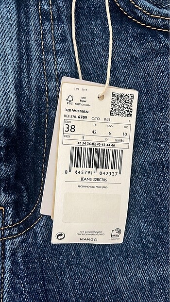 m Beden Mango Mom Jean