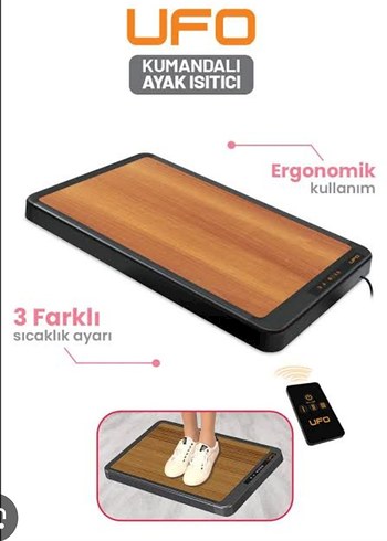 UFO Kumandalı Ergonomik Ayak Isıtıcı