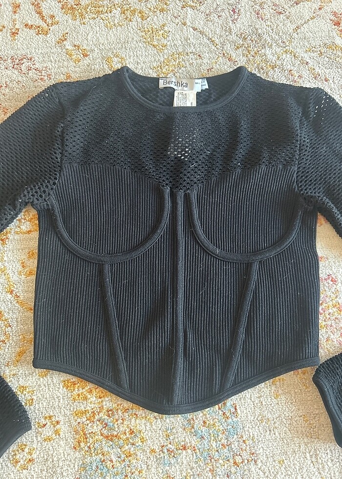 Bershka Fileli korse crop - Görsel 2