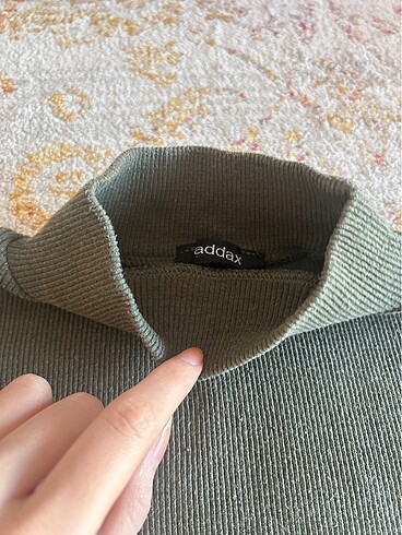 Addax Yeşil fitilli Crop Top - Görsel 2