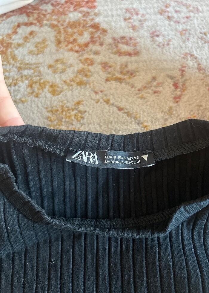 Zara Belden bağlamalı Crop - Görsel 3