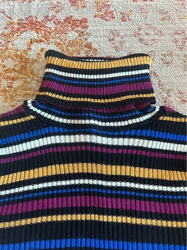 koton çizgili renkli triko - Görsel 2