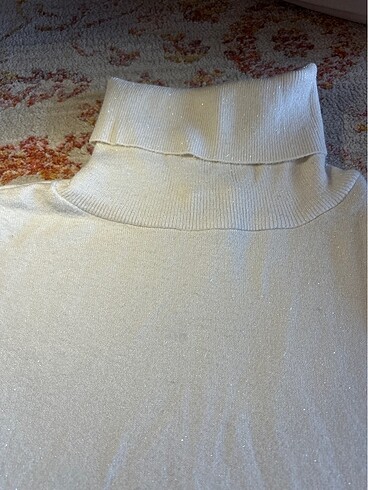 Koton simli beyaz triko - Görsel 2