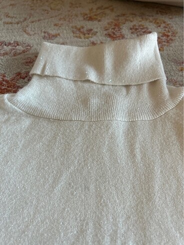 Koton simli beyaz triko - Görsel 4