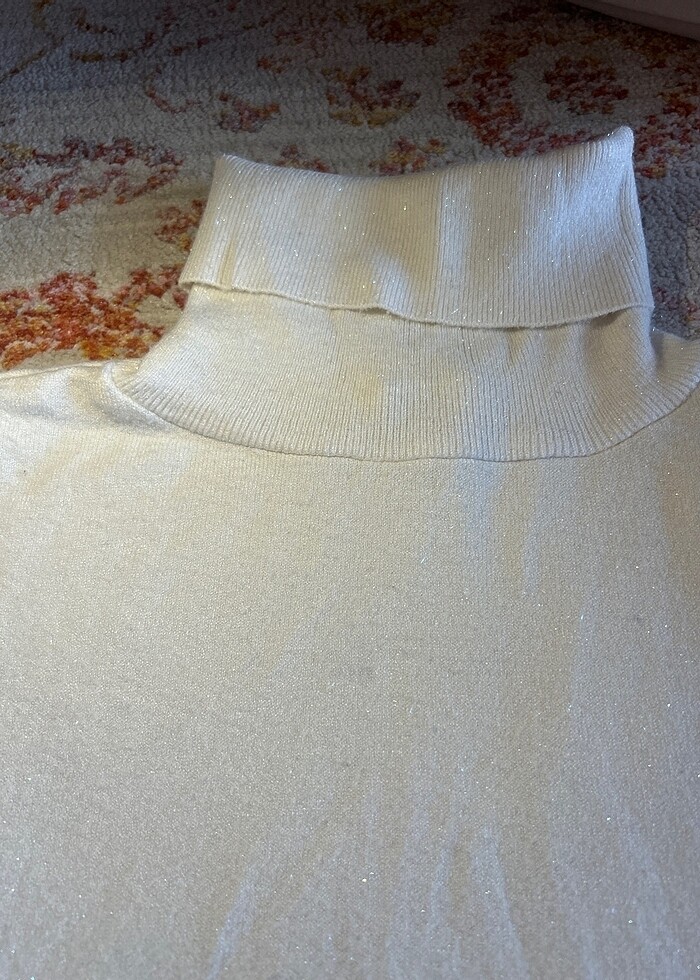 Koton simli beyaz triko - Görsel 2