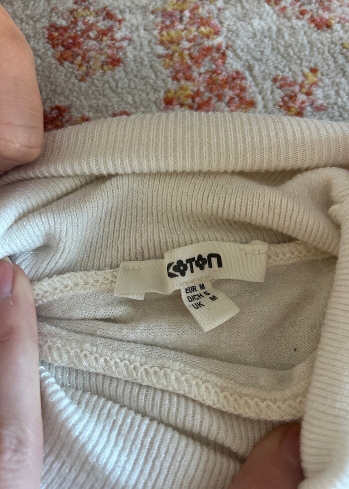 Koton simli beyaz triko - Görsel 5