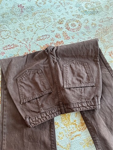 Trendyol Kahverengi kot pantolon - Görsel 5