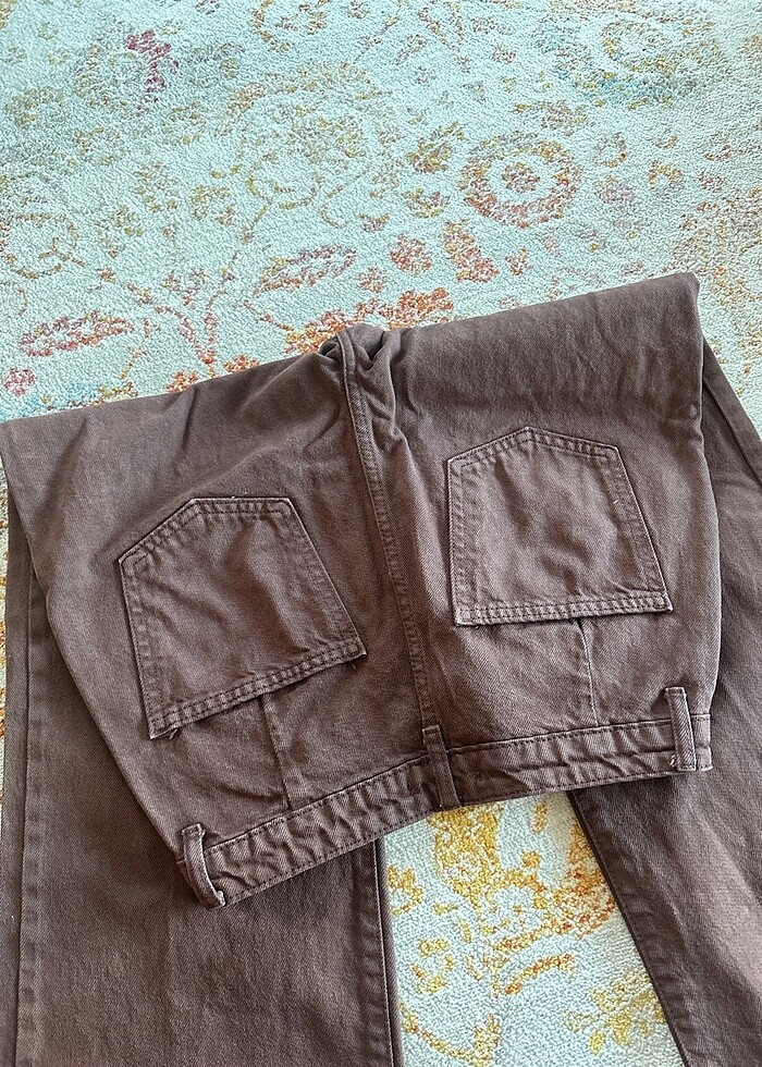 Trendyol Kahverengi kot pantolon - Görsel 5